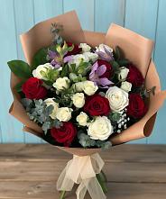 Букет цветов из:  Розы и Альстромерии в Шиханах