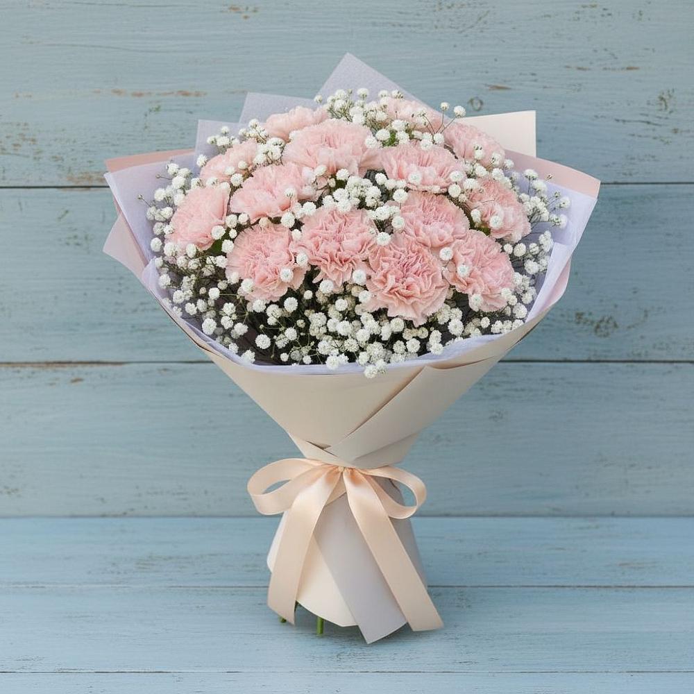 Букет цветов из: Гвоздики в Шиханах