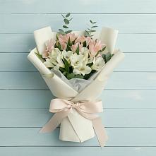 Букет цветов из:  Альстромерии #REPLACE_PRED# Шиханах