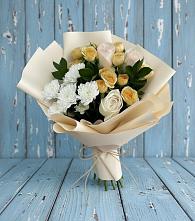 Букет цветов из:  Розы и Хризантемы в Шиханах