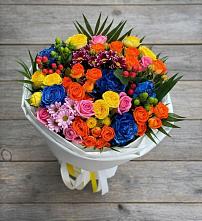 Букет цветов из:  Розы и Хризантемы в Шиханах