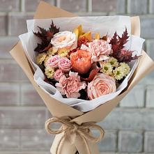 Букет цветов из:  Гвоздики, Хризантемы и Розы в Шиханах