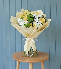 Букет цветов из:  Хризантемы и Розы в Шиханах