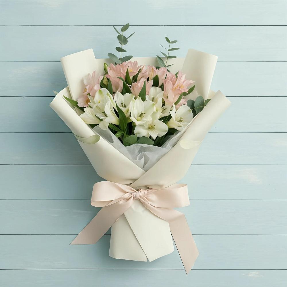 Букет цветов из: Альстромерии в Шиханах