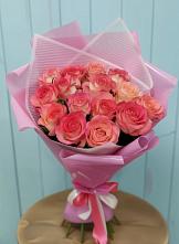 Букет 15 Розовых роз Равель #REPLACE_PRED# Шиханах