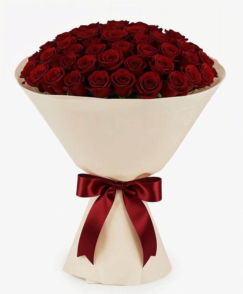 Букет 101 Бордовая роза Блэк Бакарра в Шиханах