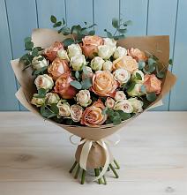 Букет цветов из:  Альстромерии и Розы в Шиханах